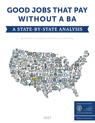 Good Jobs That Pay without a BA: A State-by-State Analysis