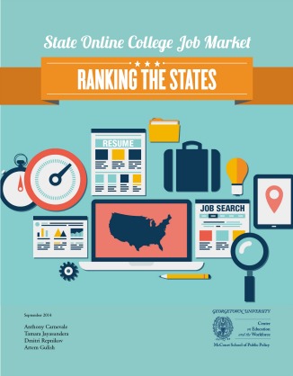States Online College Job Market: Ranking The States